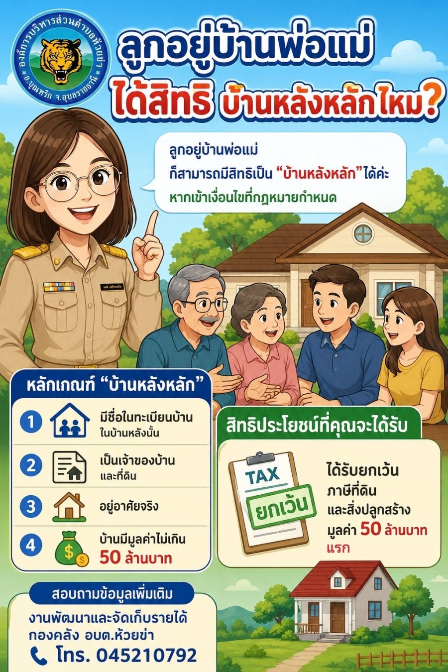 บ้านหลังหลัก ใครมีสิทธิ์ &ldquo;ยกเว้นภาษี&rdquo; บ้าง? ไม่ว่าจะเป็น &ldquo;เจ้าบ้าน&rdquo; หรือ &ldquo;ผู้อาศัย&rdquo; หากเป็นเจ้าของโฉนดที่ดิน เป็น เจ้าของกรรมสิทธิ์ตามเงื่อนไข ก็มีสิทธิ์ได้รับการยกเว้นภาษีได้