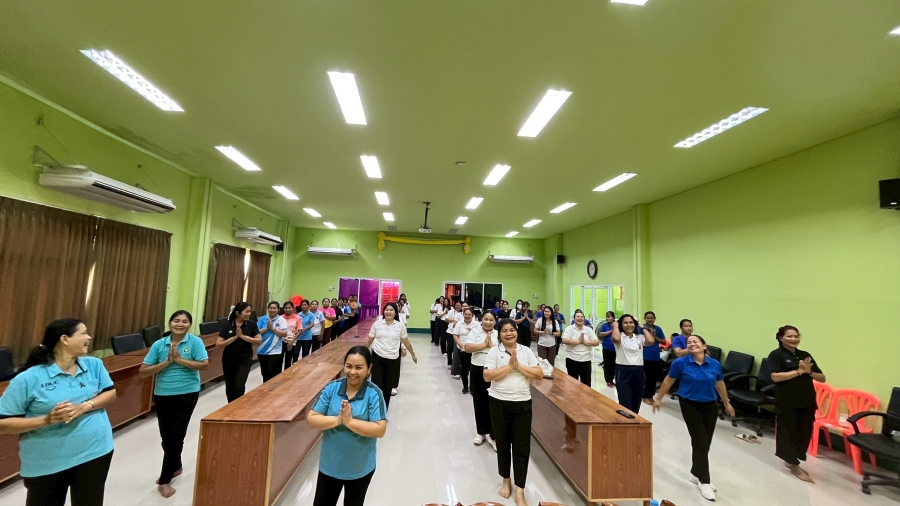 วันศุกร์ที่ 13 มีนาคม 2569 พนักงานส่วนตำบลและพนักงานจ้างขององค์การบริหารส่วนตำบลห้วยข่า พร้อมเจ้าหน้าที่ของโรงพยาบาลส่งเสริมสุขภาพตำบลห้วยข่า, โรงพยาบาลส่งเสริมสุขภาพตำบลหนองเม็ก และโรงพยาบาลส่งเสริมสุขภาพตำบลบ้านบก จำนวน 60 คน